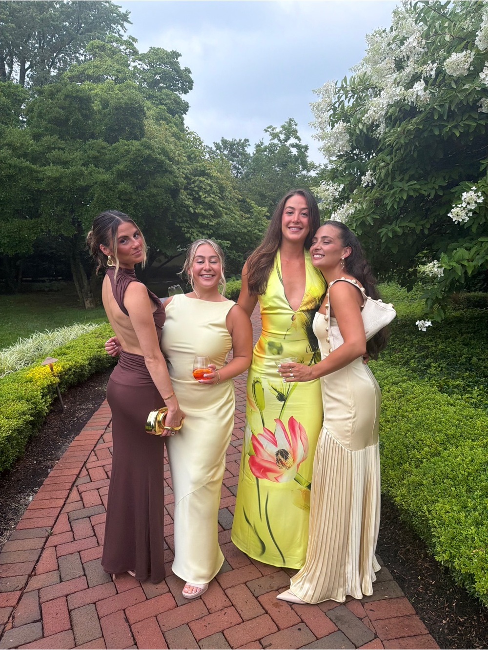 Yellow Satin Formal Slip Dress - Picture 4 of 5